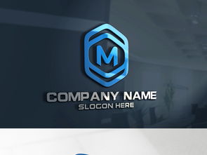 M字母蓝色简约大气创意LOGO设计标志图片素材 高清cdr模板下载 3.73MB 商业服务logo大全